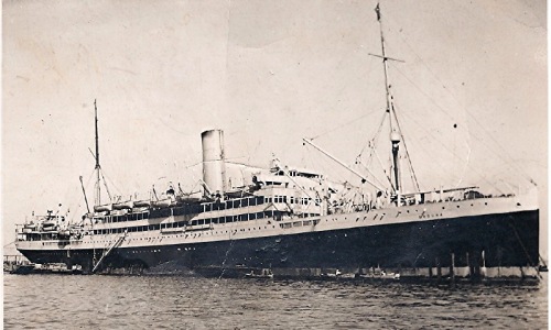 RMS Orduña tomada a finales de los 1940 en Port Said
